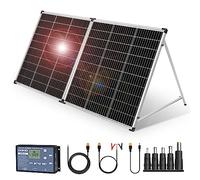 DOKIO Foldable Portable Solar Panel 200W 12V Monocrystalline Solar Suitcase