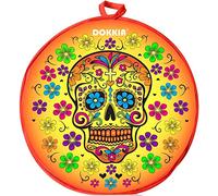 DOKKIA Tortilla Warmer Taco 12 Inch Insulated Cloth Pouch - Microwavable Use Fabric Bag Servers to Keep Food Warm (12 Inch, Sugar Skull Day of The Dead Dia De Los Muertos Halloween Cinco De Mayo)