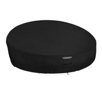 Dokon Garden Day Bed Covers Waterproof Windproof Anti-UV Heavy Duty Oxford Fabric Patio Rattan Daybed Cover with Air Vent, Outdoor Canopy Daybed Cover, Round Sofa Covers (190x90/50cm) - Black
