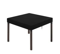 Dokon Garden Table Top Covers Waterproof Square Outdoor Table Cover Heavy Duty Oxford Fabric Windproof Anti-UV Garden Furniture Covers, Patio Furniture Top Cover (90x90x15cm) - Black