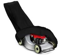 Dokon Lawn Mower Covers Waterproof Windproof Anti-UV Heavy Duty Outdoor Lawnmower Cover with Adjustable Hem Cord, Outside Lawn Mower Storage Cover (191x110x67cm) - Black