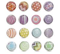 Dokpav 100PCS Decorative Drawing Pins, Creative Fashion Push Pins, Decorative Thumbtacks, Polka Dots Mushroom Shape Pushpin, Metal Thumb Tacks for Wall Maps, Photos, Bulletin Board, Cork Boards