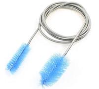 Dokpav 155cm Aquarium Cleaning Brush Flexible Double Ended Fish Tank Tubes Filters Pipe Brush Cleaners Pump Hose Brush (Blue)