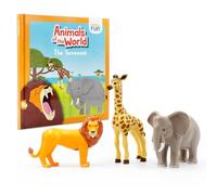 DOKTOR FUN - Animals of the World - The Savannah - Book with animal figures - Includes 3 figures - 3 stories with games and fun facts on each animal - Children aged 3 and over figures