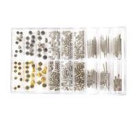 DOKUYIE Mixed 1 Set of Watch Stem and Watch Crown Spare Parts for Repair Replacement, Silver, Modern