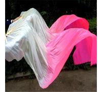 DOKUYIE One pair 1.5m /1.8m Belly Dance Bamboo Fan Dance Fan Square Fan Dance Show Dancing Fan 7 Color Options