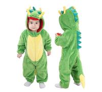 Doladola Unisex Baby Hooded Cartoon Animal Romper Toddler's Jumpsuit Baby's Outfit Infant's Pajama(3-4 Years,Dragon)