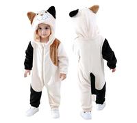 Doladola Unisex Baby Onesie Animal Cartoon Cat Jumpsuits Toddler's Hooded Rompers Outfit