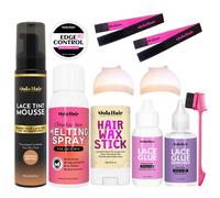 Dolahair Lace Glue Kit Lace Tint Mousse Wig Glue Kit complete set lace front kit wig installation kit wig melting kit Melting Spray for Lace Wig Melt