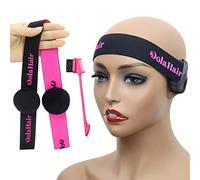 Dolahair Lace Melting Band, 4PCS Elastic Wig Bands for Wig Edges, Hot Pink