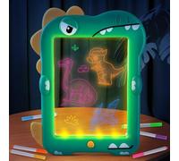 Dolanus Toys for Girls Boys 3 4 5 6 7 8 Year Old: Light Up Dinosaur Drawing Board for Kids Doodle Pad Gifts for 3-8 Year Old Toddlers Birthday Christmas Presents Art Craft Kit Educational Travel Toys