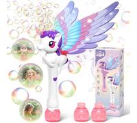 Dolanus Unicorn Bubble Wand Bubble Machine for 3-8 Year Old Girls Kids | Gifts for Age 3 4 5 6 7 8 Years Old Kids, Birthday Presents Toy for Toddlers, Bubbles Maker Outdoor Games Party Garden Toys