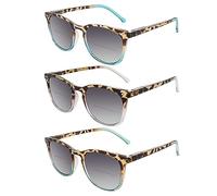 Dolarosey Bifocal Reading Glasses Sunglasses 3 Pack Vintage Spring Hinge UV400 Protection for a Smooth Feel and Classy Design (1.75)