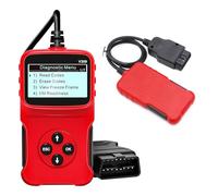 Dolaso Universal OBD2 Engine Fault Reader Car Scanner, Professional Auto Car Diagnostic Scanner Repair Tool, HD LCD Display Screen, I/M Readiness Smog Check CAN Diagnostic Scan Tool (RED)