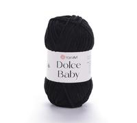Dolce Baby Yarn by Yarnart - Soft Chenille Velvet Medium Yarn Blanket for Amigurumi Crochet - 50g (1.76oz), 93 Yards (742m)