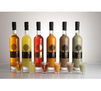 Dolce Cilento Italian Party Gift Liqueurs Set 6 x 700ml - Limoncello, Meloncello, Watermeloncello Liqueurs, Meloncello, Hazelnut and Pistachio Cream Liquors - Artisan Spirits Bundle