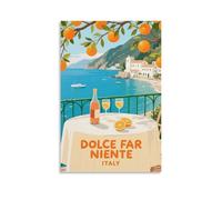 Dolce Far Niente Italy Vintage Travel Posters 16x24inch(40x60cm) Wall Decor Painting Canvas Wall Art Living Room Poster Bedroom