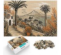 Dolce far Niente Tropical Landscape Art Jigsaw Puzzle, 1000 Piece | For adults who enjoy longer puzzle sessions, this adult jigsaw puzzle with 1000 pieces offers a calm pastime at home.