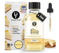 Dolce Flav Cheesecake Extract - 2 Ounce Water-Soluble Kosher, Sugar-Free, Concentrated Creamy Flavor for Desserts, Frostings & Pastries, Includes Measured Dropper