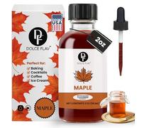 Dolce Foglia Maple Flavoring - 2 Oz. - Flavoring Oil for Multipurpose Water Flavoring Extracts and Flavorings for Baking, Sugar Free Drinks, Ice Cream, Strong Concentrated Alcohol Free and Water-Based
