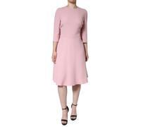 Dolce & Gabbana ALine Dress ThreeQuarter Sleeves - Pink