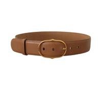 Leather Belt - female - Dolce & Gabbana - Belts - Brown - ONE SIZE - Accessories ONE SIZE