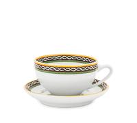 Dolce & Gabbana Carretto Siciliano-trim teacups (set of two) - White One Size