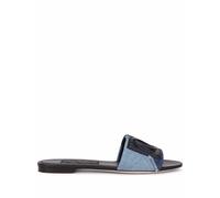 Dolce & Gabbana DG-logo patchwork-denim sandals - Blue 35-37-37.5-38-38.5-39