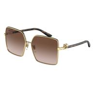 Dolce & Gabbana DG2279 02/13 Woman Sunglasses Metal Gold Brown Squared Normal Shaded