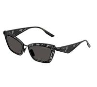 Dolce & Gabbana DG2311 01/87 Woman Sunglasses Steel Black Grey Cat Eye Normal