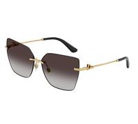 Dolce & Gabbana DG2321 02/8G Woman Sunglasses Metal Gold Grey Cat Eye Normal Shaded