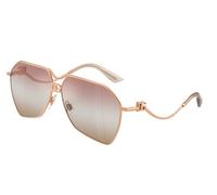 Dolce & Gabbana DG2326 1298EL Woman Sunglasses Metal Gold Pink Pilot Normal Nuanced