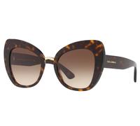 DOLCE & GABBANA DG4319 502 13 Havana Cat Eye Women's 51 mm Sunglasses