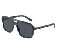 Dolce & Gabbana DG4354 320980 Man Sunglasses Acetate Blue Brown Squared Normal Shaded