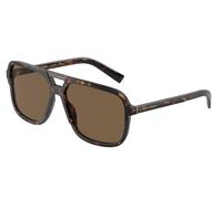 Dolce & Gabbana DG4354 502/73 Man Sunglasses Acetate Turtle Brown Squared Normal Shaded
