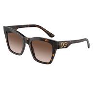 Dolce & Gabbana DG4384 502/13 Woman Sunglasses Acetate Turtle Brown Squared Normal Shaded