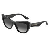 Dolce & Gabbana DG4417 32468G Woman Sunglasses Acetate Black Grey Cat Eye Normal Shaded