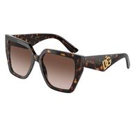 Dolce & Gabbana DG4438 502/13 Woman Sunglasses Acetate Turtle Brown Squared Normal Shaded
