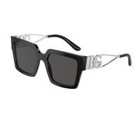 Dolce & Gabbana DG4446B 501/87 Woman Sunglasses Acetate Black Grey Squared Normal