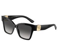 Dolce & Gabbana DG4470 501/8G Woman Sunglasses Acetate Black Grey Squared Normal Shaded
