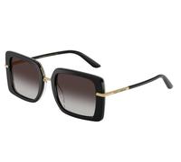 Dolce & Gabbana DG4491 32998G Woman Sunglasses Acetate Black Grey Squared Normal Shaded
