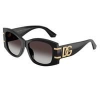 Dolce & Gabbana DG4501 501/8G Woman Sunglasses Acetate Black Grey Butterfly Normal Shaded