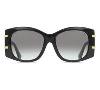 Dolce & Gabbana DG4501 501/8G Woman Sunglasses Acetate Black Grey Butterfly Normal Shaded