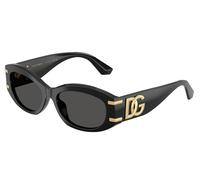 Dolce & Gabbana DG4502 501/87 Woman Sunglasses Acetate Black Grey Round Normal
