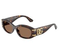 Dolce & Gabbana DG4502 502/73 Woman Sunglasses Acetate Turtle Brown Round Normal