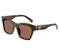 Dolce & Gabbana DG4512 502/73 Woman Sunglasses Acetate Turtle Brown Squared Normal