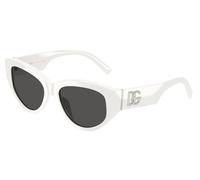 Dolce & Gabbana DG4514 331287 Woman Sunglasses Acetate White Grey Cat Eye Normal