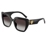 Dolce & Gabbana DG4538 501/8G Woman Sunglasses Acetate Black Grey Squared Normal Nuanced