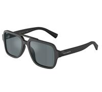 Dolce & Gabbana DG4544 25256G Man Sunglasses Acetate Black Grey Pilot Mirror
