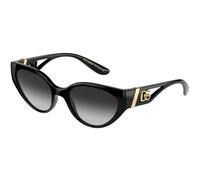Dolce & Gabbana DG6146 501/8G Woman Sunglasses Nylon Black Grey Cat Eye Normal Shaded